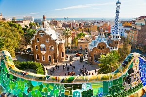 Barcelone : parc de gaudi